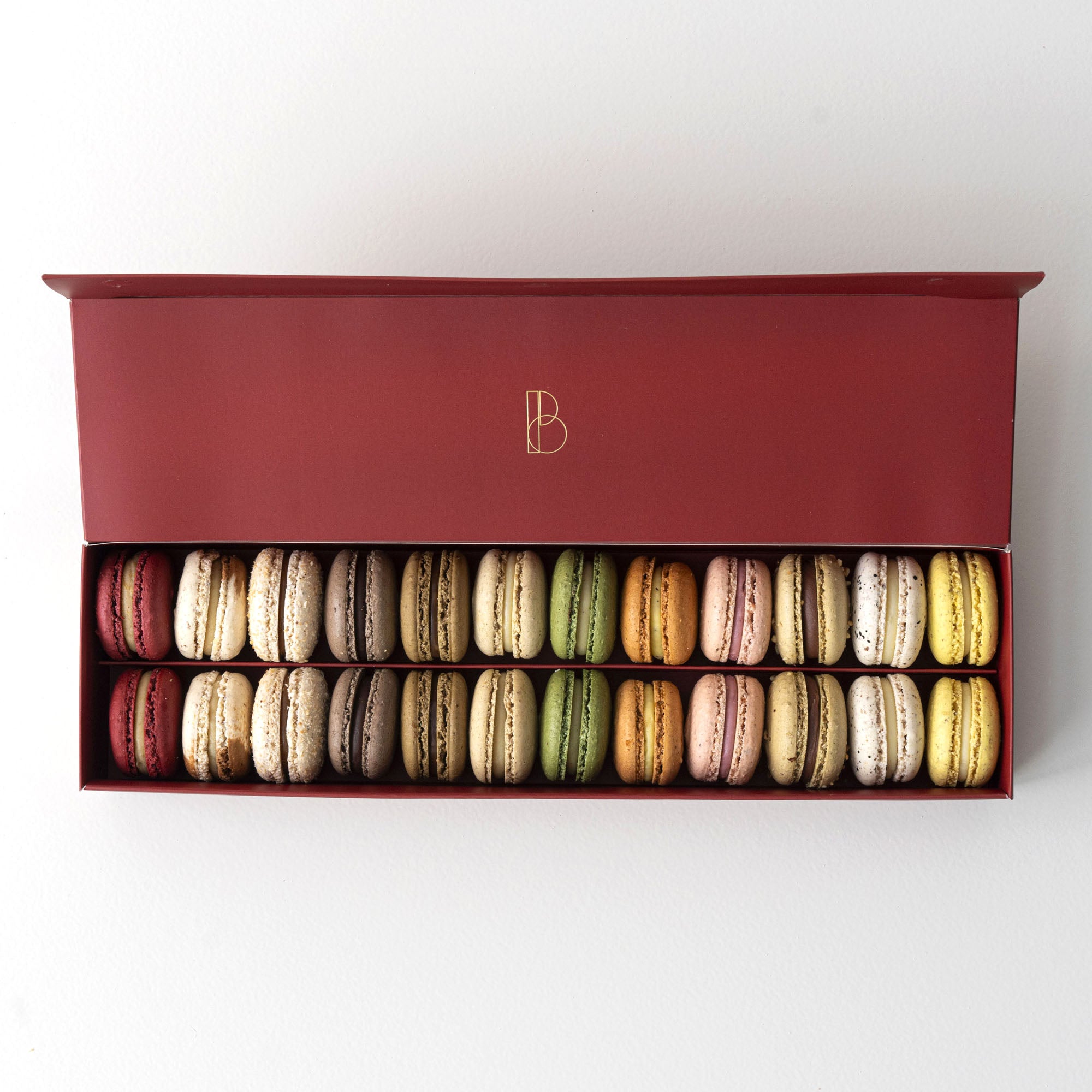 Caja macarons x 24