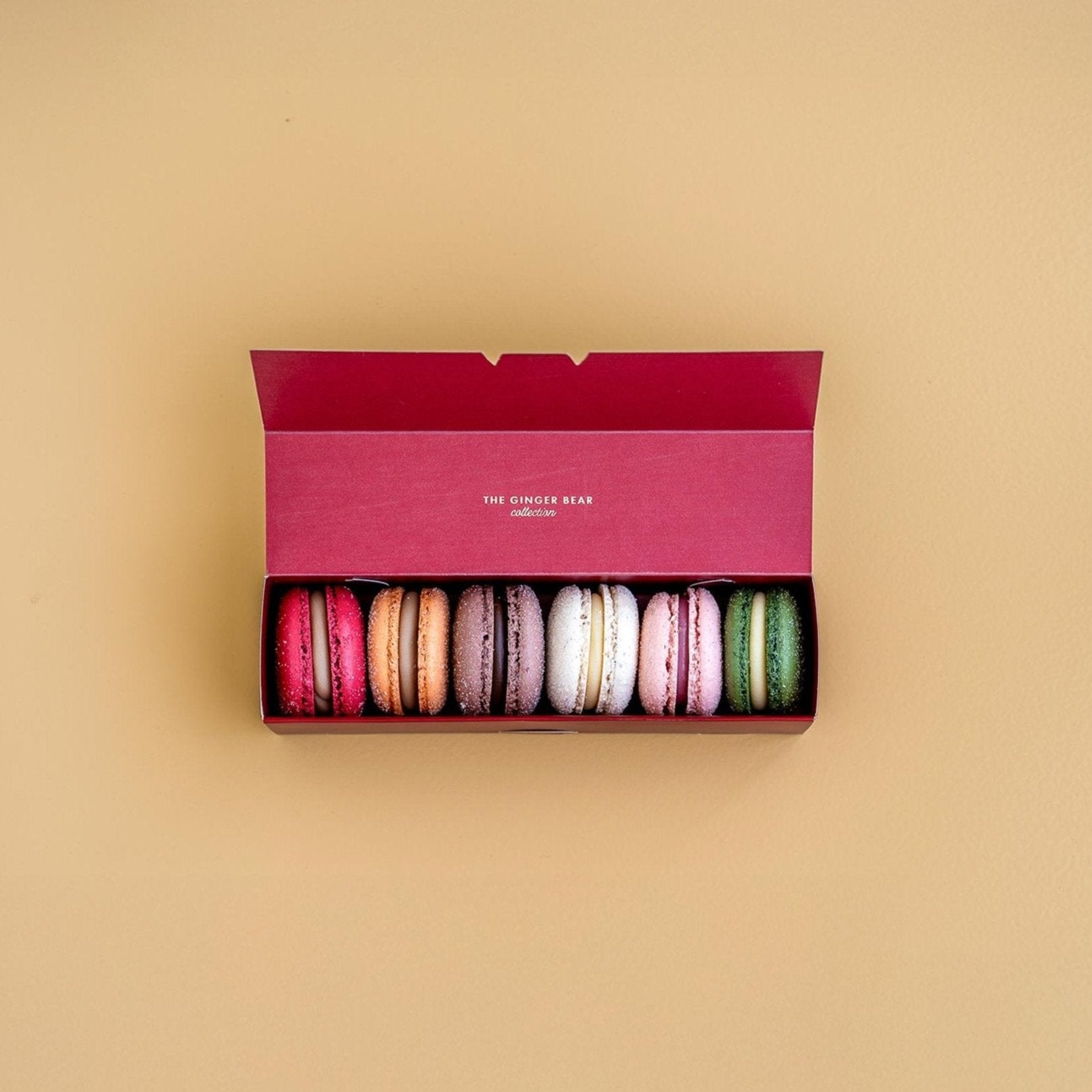 Caja macarons x 6