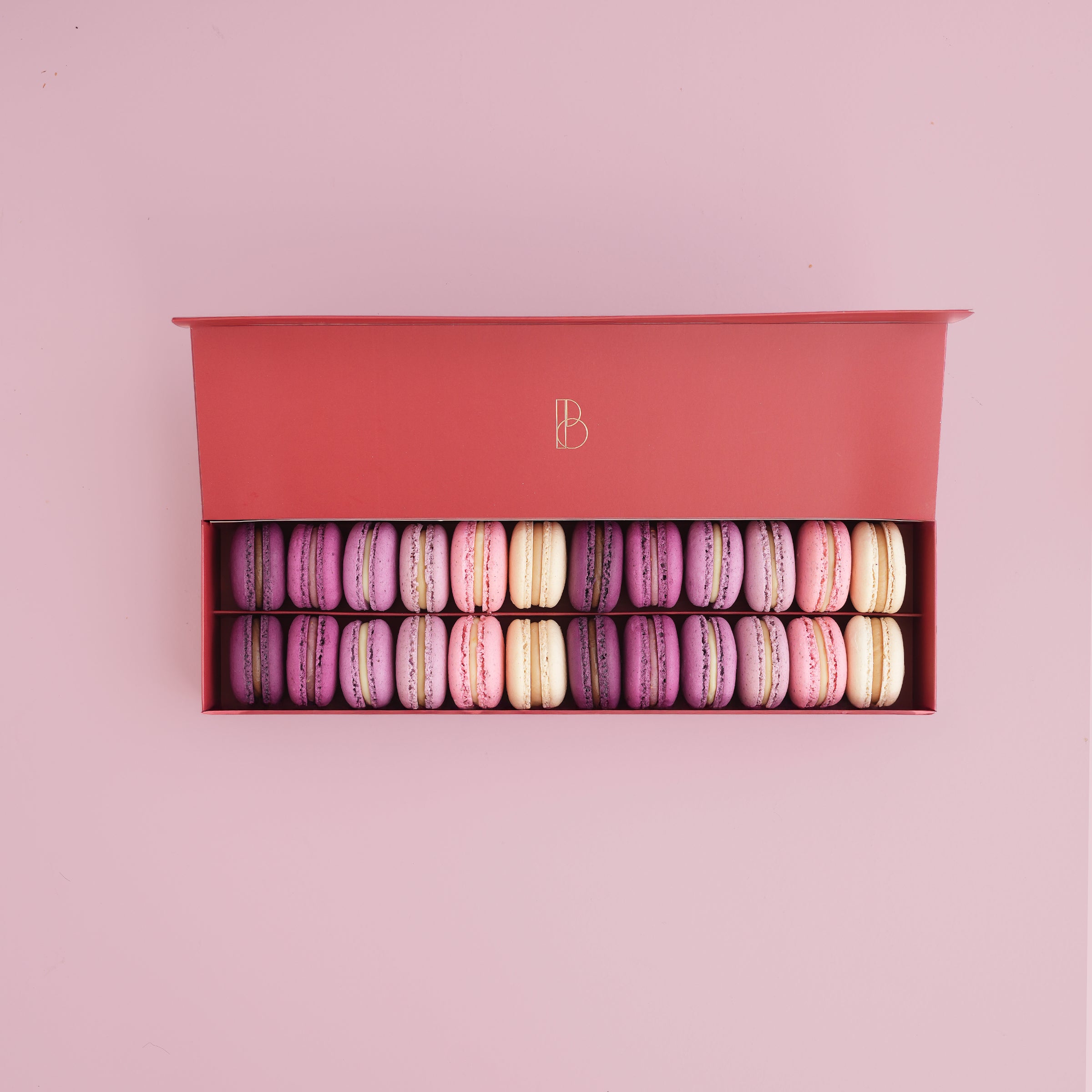 Caja macarons x 24